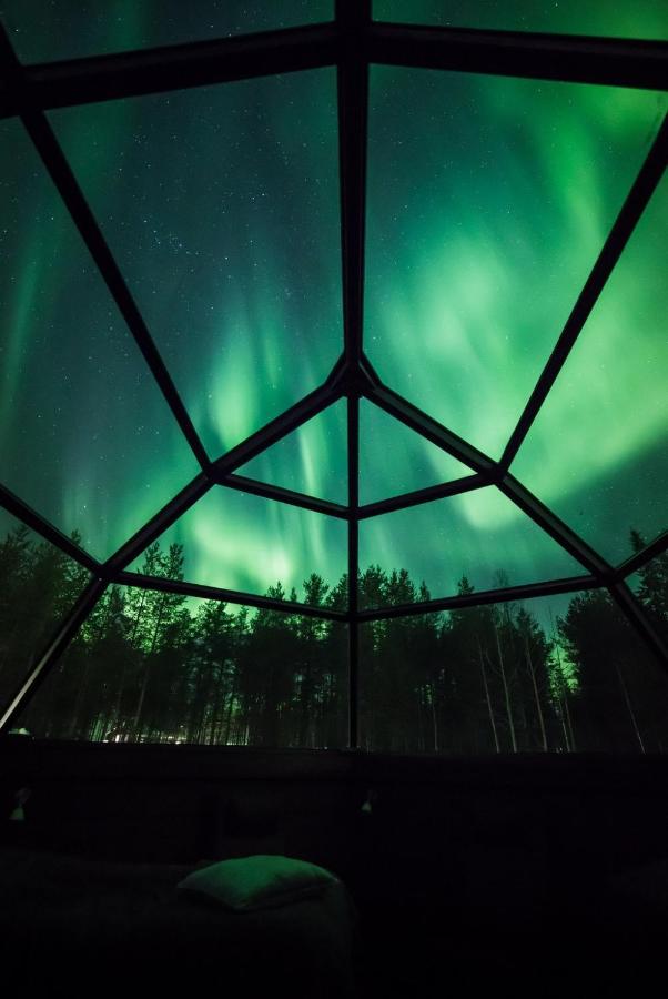 glass igloo in Finland